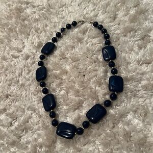 Classic Navy Bead Necklace - Women Jewelry
